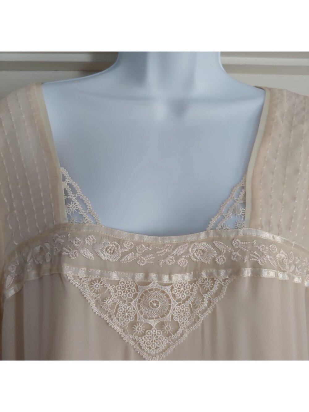 Free People Embroidered Dress Fairycore Festival Romantic Boho Ethereal M - Picture 10 of 15